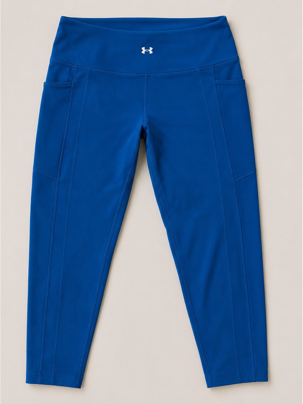 Under Armour Woman  Blue Performance Leggings LARGE